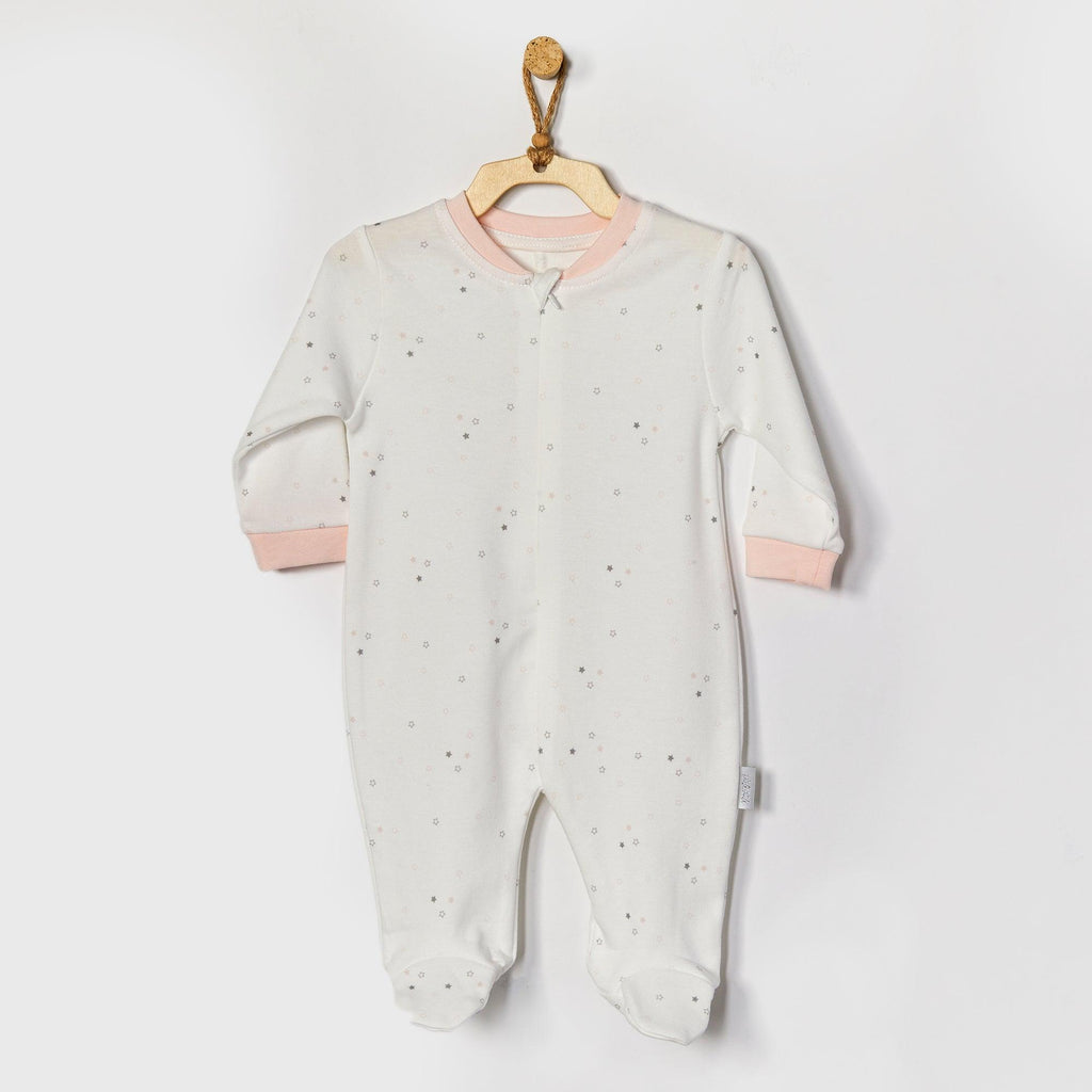 Organic Zip Sleepsuit , Baby Girl Sleepsuit
