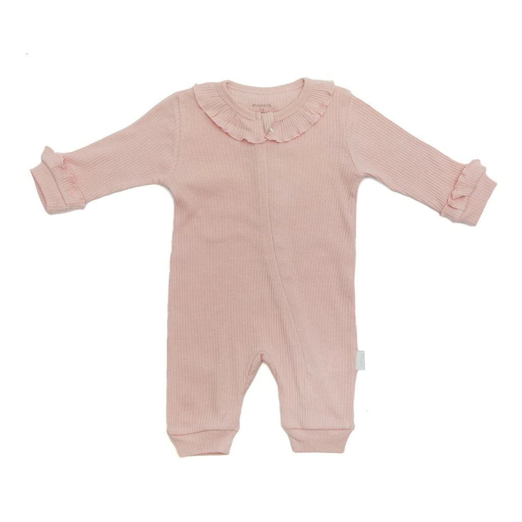 Pink Baby Girl Romper & Hat , Baby Girl Sleepsuit