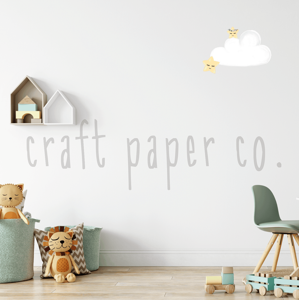 Cloud And Star Sticker, Removable & Reusable Nursery Wall Decals