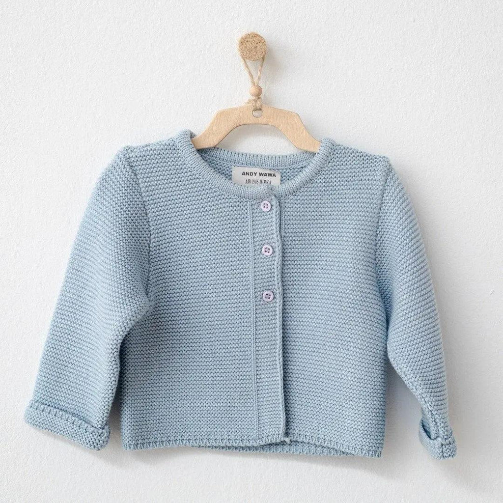 Baby Blue Cardigan , Baby Knitted Cardigan