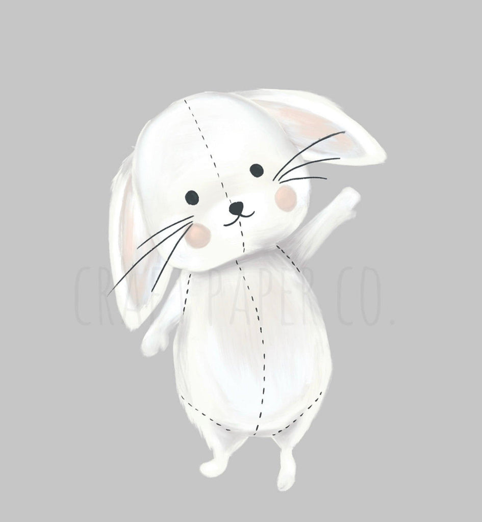 Bunny Sticker, Removable & Reusable Nursery Wall Decals