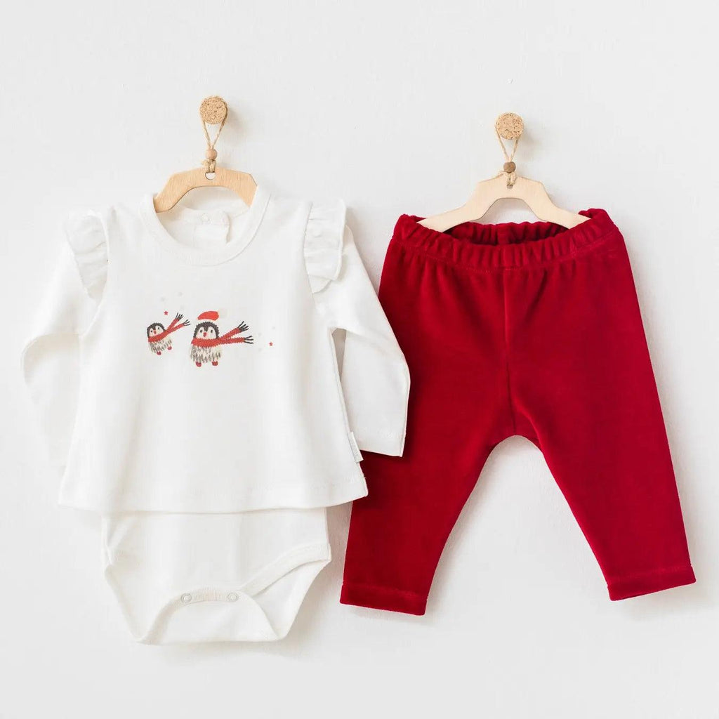Christmas Baby Girl Outfit , Baby Legging and Shirt Outfit
