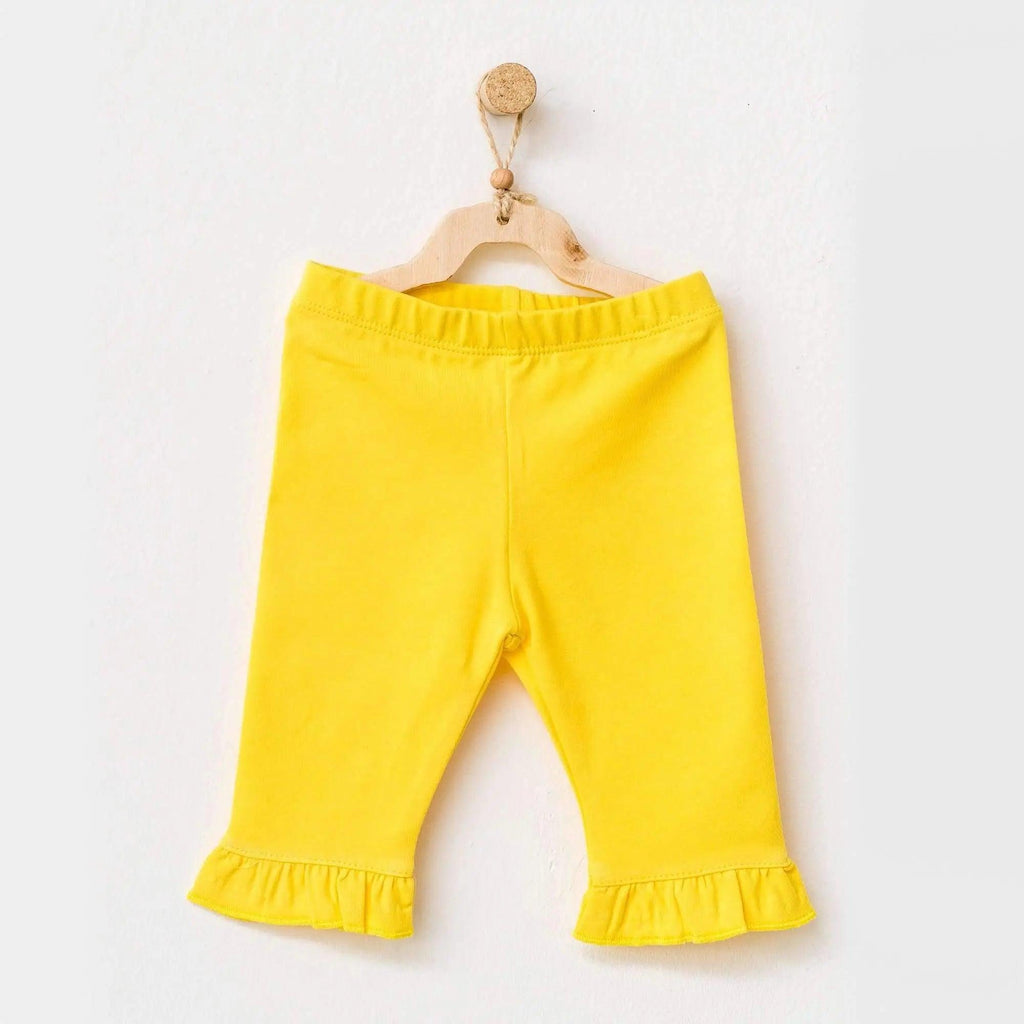 Hello Sunshine Yellow Baby Girl Trouser , Baby Girl Clothes