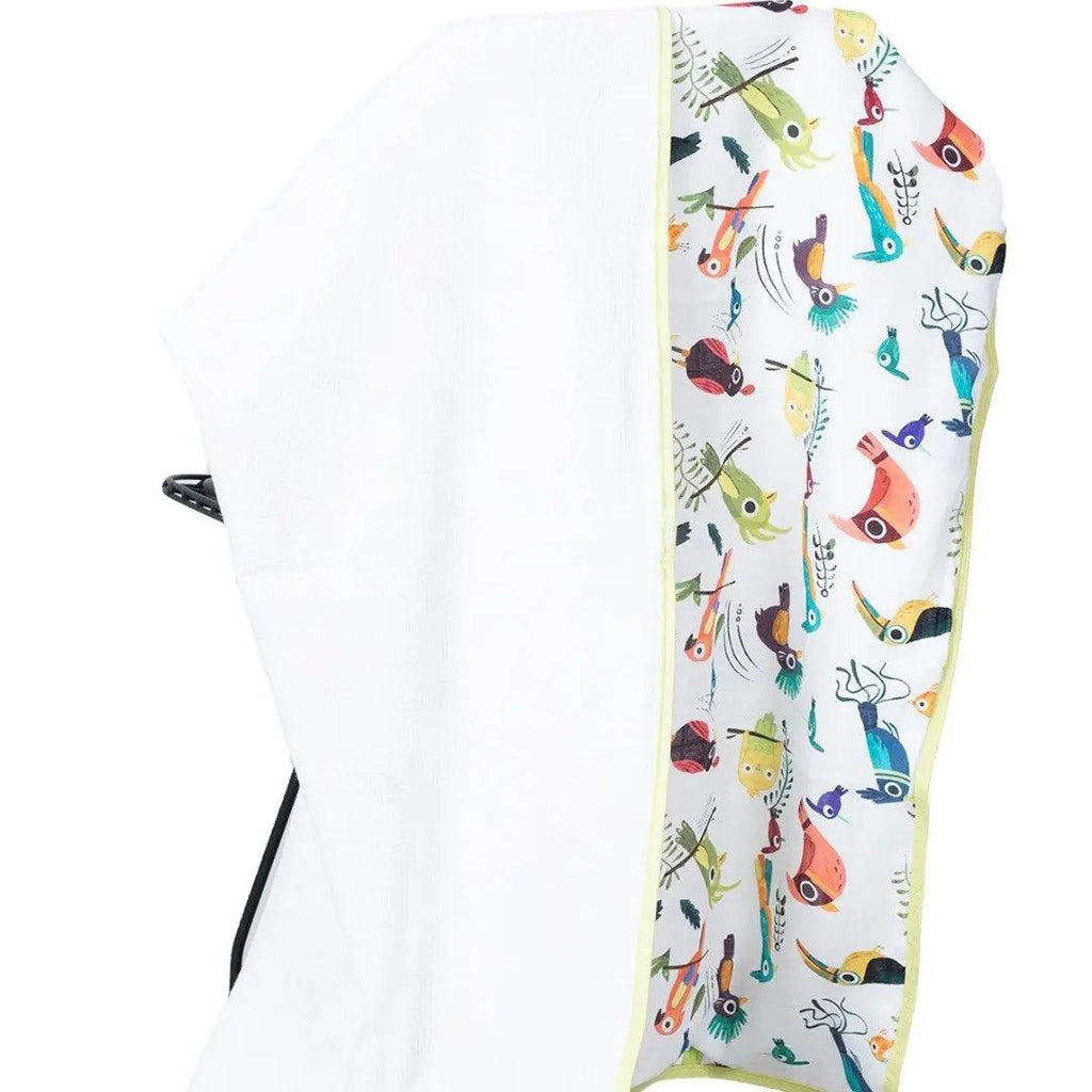 Muslin Cloth Sewn Piqué - Bird 120 x 120