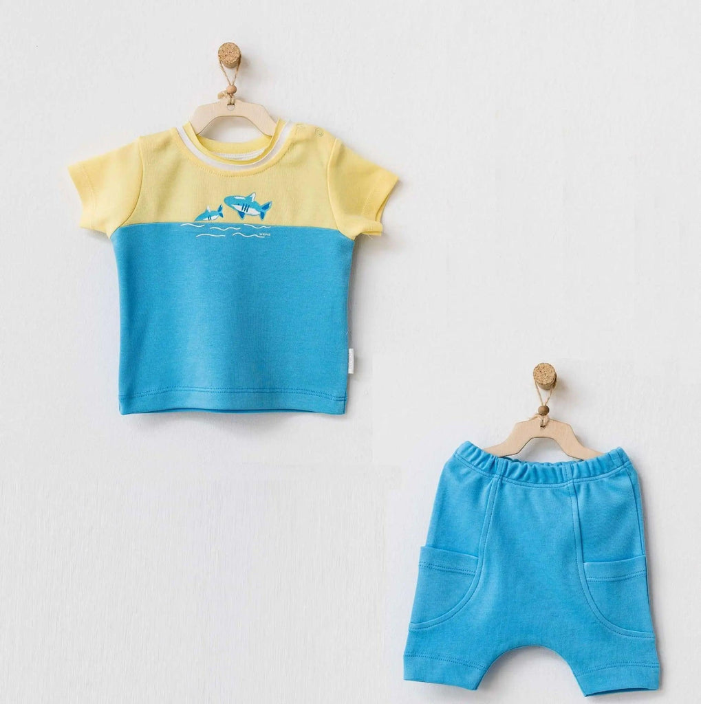 Play Time Baby Boy Short & TShirt , Organic Baby Boy Outfit