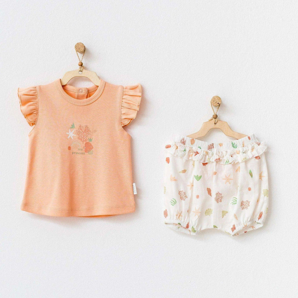 Starfish and Friends  T-Shirt and Short , Baby Girl Clothes