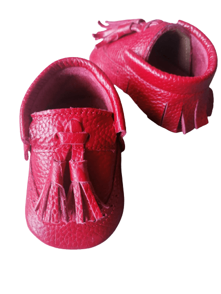 Red Unisex First Walker Baby Shoe , Pre Walk Baby Shoe